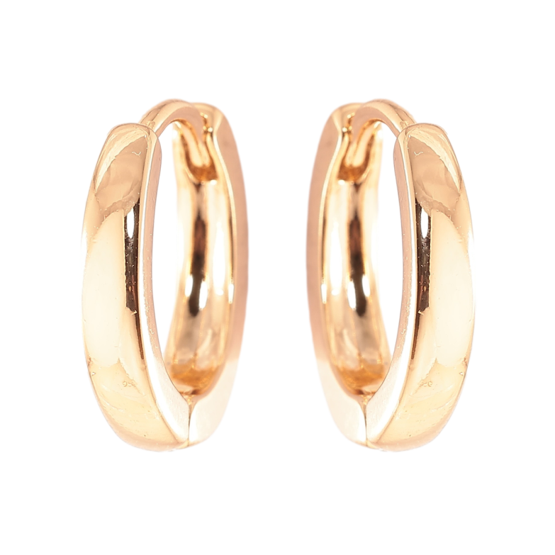 Серьги Xuping Позолота 18K колечки Классика, шир. 3мм ø 16мм фото №2