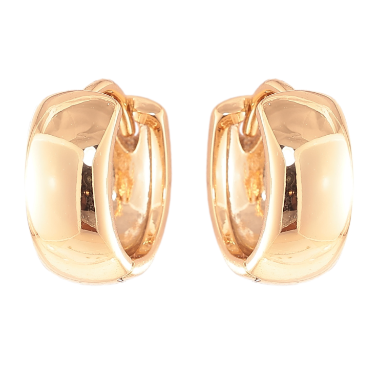 Серьги Xuping Позолота 18K колечки Классика, шир. 5мм ø 12мм фото №4