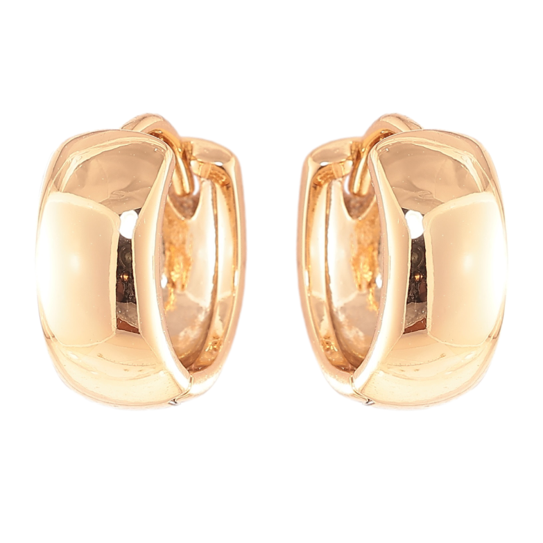 Серьги Xuping Позолота 18K колечки Классика, шир. 5мм ø 12мм фото №1