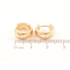 Серьги Xuping Позолота 18K колечки Классика, шир. 5мм ø 12мм фото №2