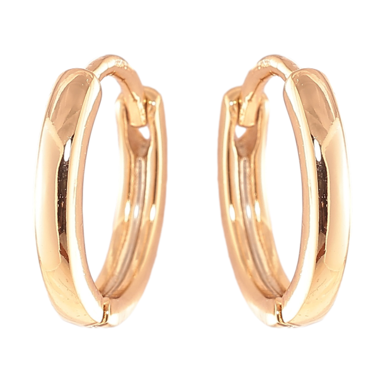 Серьги Xuping Позолота 18K колечки Классика, шир. 2.1мм ø 13мм фото №1