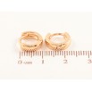 Серьги Xuping Позолота 18K колечки Классика, шир. 3.2мм ø 11мм фото №2