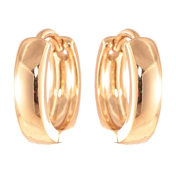 Серьги Xuping Позолота 18K колечки Классика, шир. 3.6мм ø 14мм фото №5