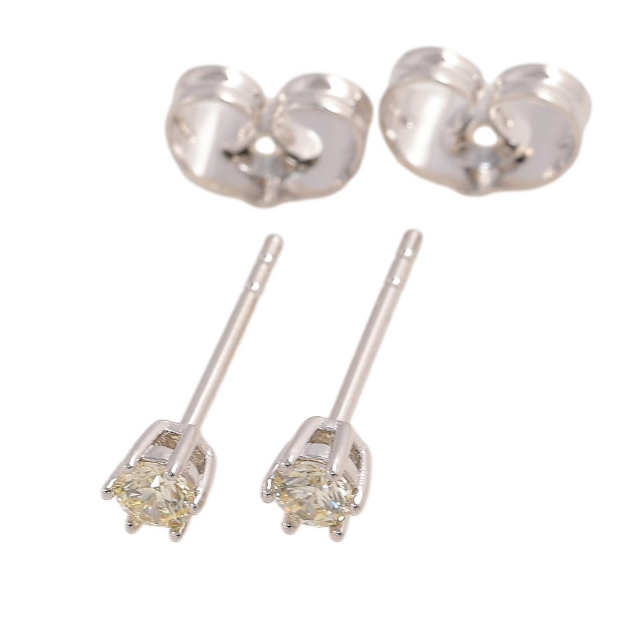 Сережки Xuping Родій пусети «Лимонні фіаніти в 6-ти крапановій оправі» ø 3мм фото №1 Сережки Xuping Родій пусети «Лимонні фіаніти в 6-ти крапановій оправі» ø 3мм фото №1