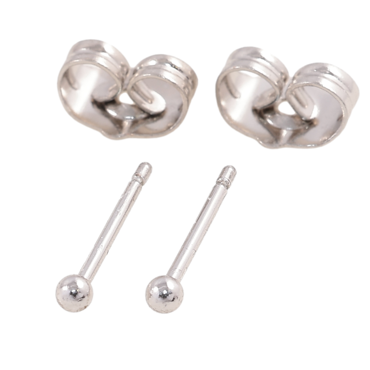 Серьги Xuping Родий пусеты Шарики ø 2мм фото №24