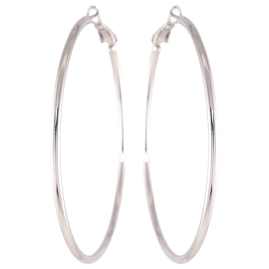 Сережки Xuping Родій кільця (конго) «Класика» ø 5.7см фото №1