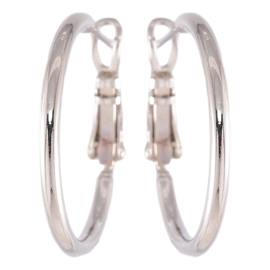 Сережки Xuping Родій кільця (конго) «Класика» ø 2.5см фото №1