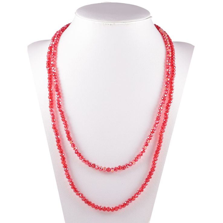 Намисто на гумці скло «Нитка червоних намистин» довжина 1м х 4мм фото №21 Намисто на гумці скло «Нитка червоних намистин» довжина 1м х 4мм фото №21