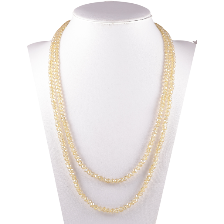 Намисто на гумці скло «Нитка пісочних намистин» довжина 1м х 4мм фото №13 Намисто на гумці скло «Нитка пісочних намистин» довжина 1м х 4мм фото №13