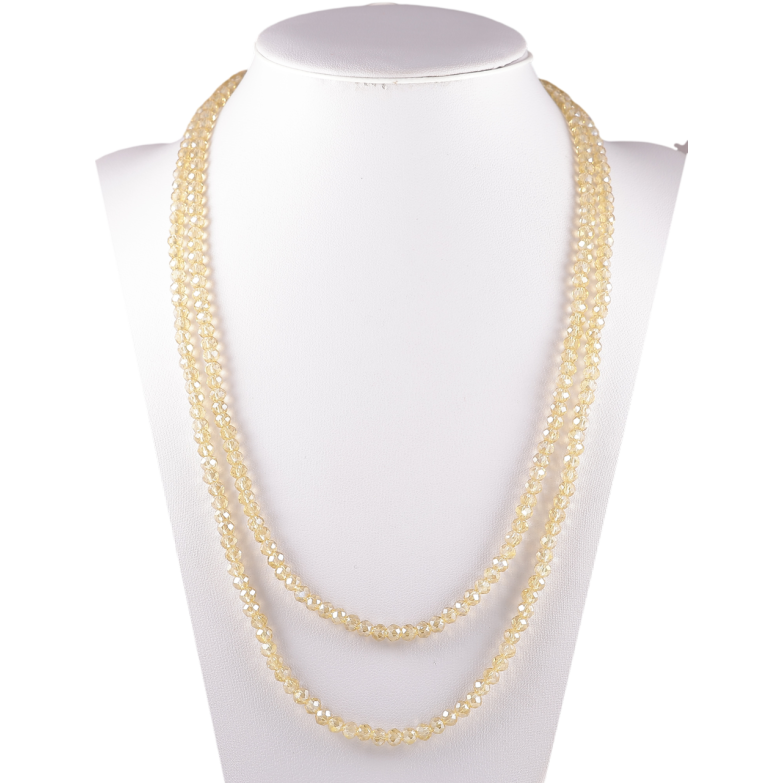 Намисто на гумці скло «Нитка пісочних намистин» довжина 1м х 4мм фото №11