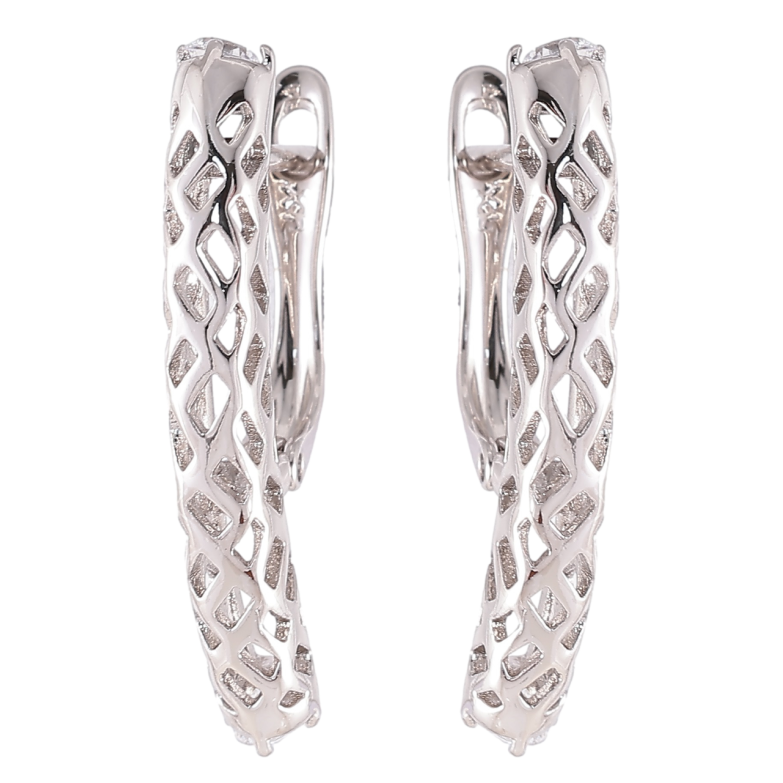 Сережки Xuping Родій англійський замок «Різьблений візерунок» фото №1