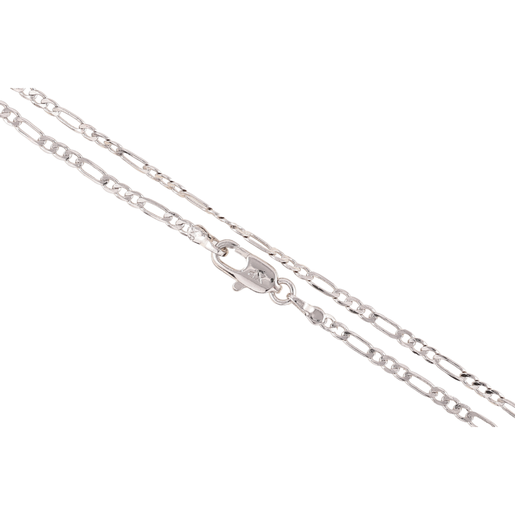 Ланцюжок Xuping Родій Плетіння Фігаро перекручене» довжина 49см х 2мм фото №11 Ланцюжок Xuping Родій Плетіння Фігаро перекручене» довжина 49см х 2мм фото №11