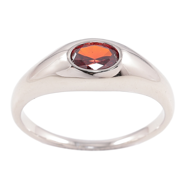 Каблучка Xuping Родій «Вставка червоний фіаніт» фото №16