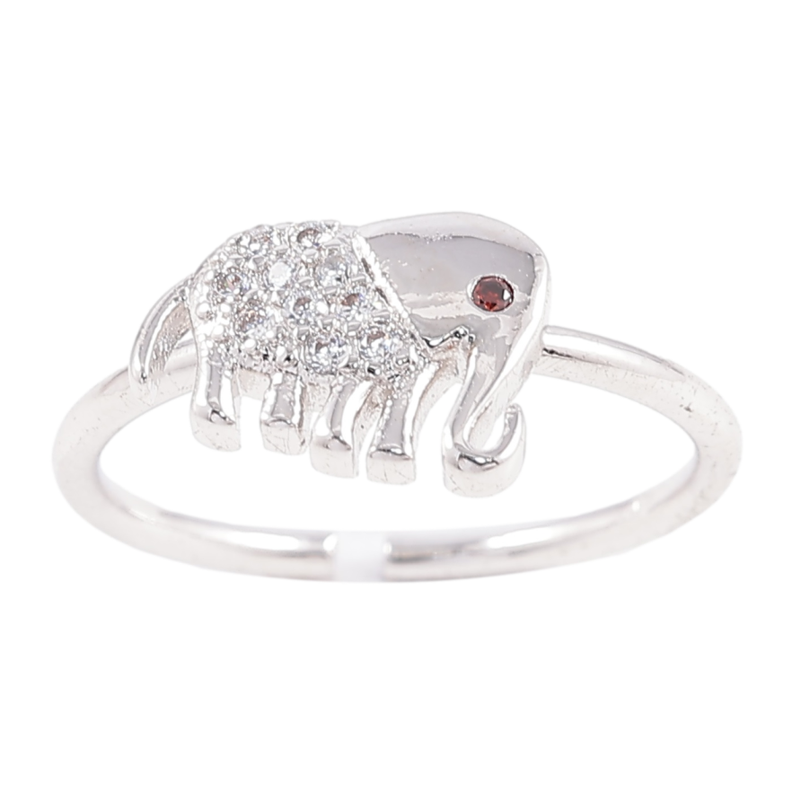 Каблучка Xuping Родій «Слон з цирконієм» фото №1 Каблучка Xuping Родій «Слон з цирконієм» фото №1
