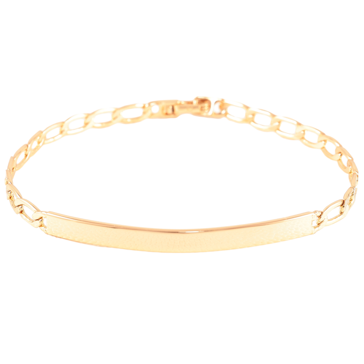 Браслет Xuping Позолота 18K Панцирная цепочка с пластиной длинна 20см х 4мм фото №6