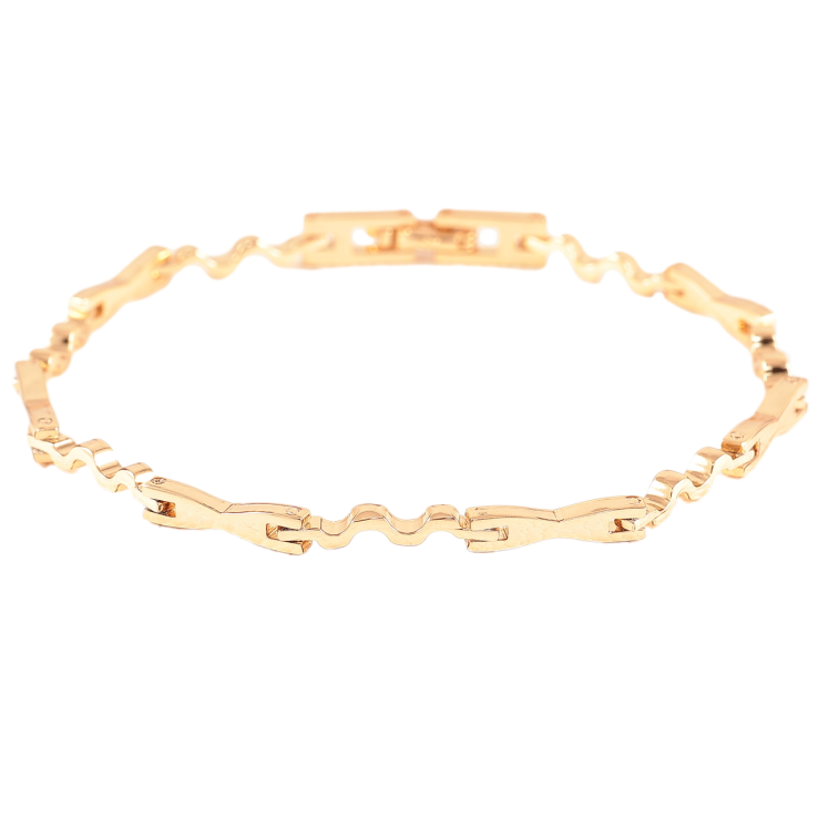 Браслет Xuping Позолота 18K «Фігурні ланки» довжина 19.5см х 3мм фото №25