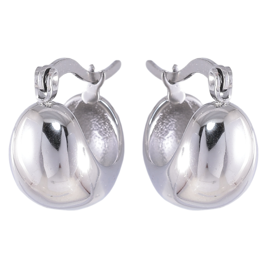 Серьги Xuping TTM Stainless Steel цвет Родий замок-булавка Объемные корзинки фото №1