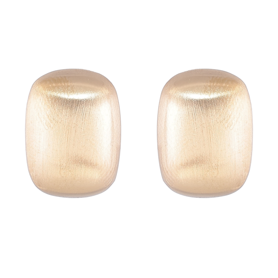 Серьги Xuping TTM Stainless Steel цвет 14K пусеты Прямоугольные 11х15мм фото №1