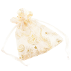 Мішечок фірмовий з написом XUPING подарунковий з органзи Квітковий візерунок, колір білий розмір 10х12см ціна за 1 шт. фото №2 Мішечок фірмовий з написом XUPING подарунковий з органзи Квітковий візерунок, колір білий розмір 10х12см ціна за 1 шт. фото №2
