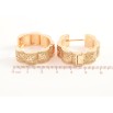 Серьги Xuping Позолота 18K колечки Декоративный узор фото №2