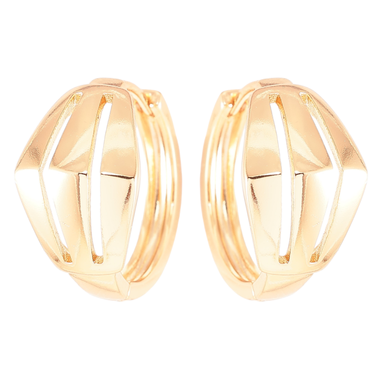 Серьги Xuping Позолота 18K колечки Декоративный узор фото №1