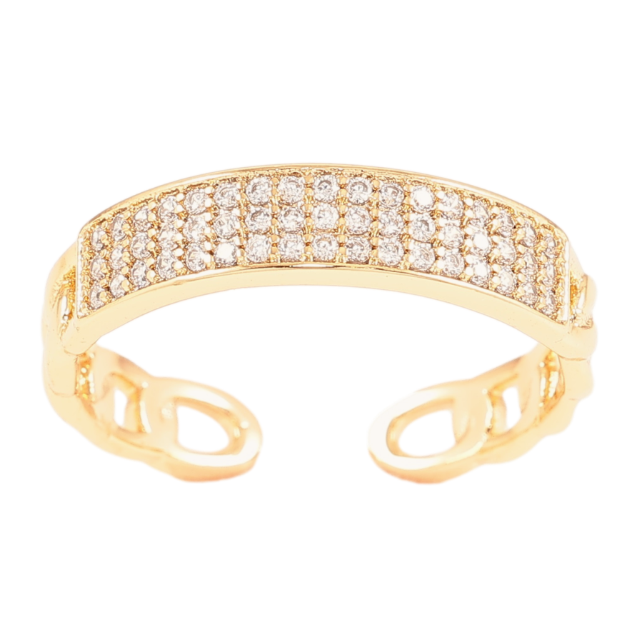 Кольцо Xuping Позолота 18K Инкрустация цирконием фото №1