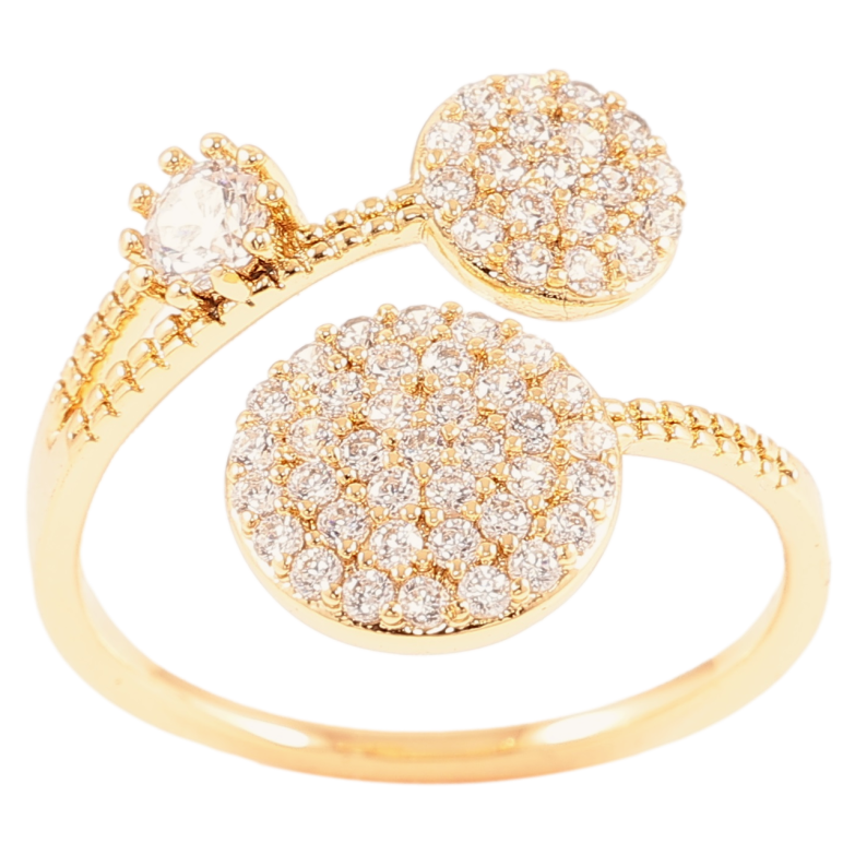 Кольцо Xuping Позолота 18K Инкрустация цирконием фото №1