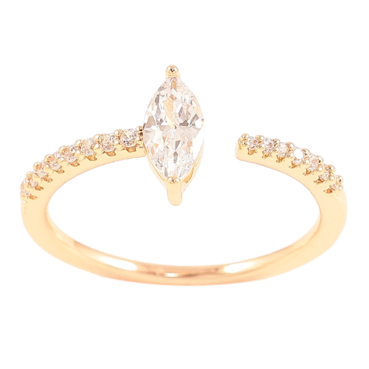 Кольцо Xuping Позолота 18K Дорожка циркония с фианитом фото №24