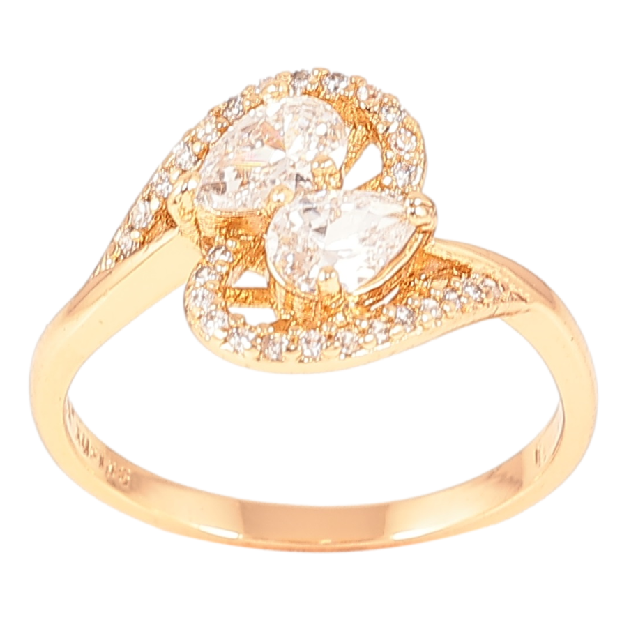 Кольцо Xuping Позолота 18K Узор с цирконием фото №1