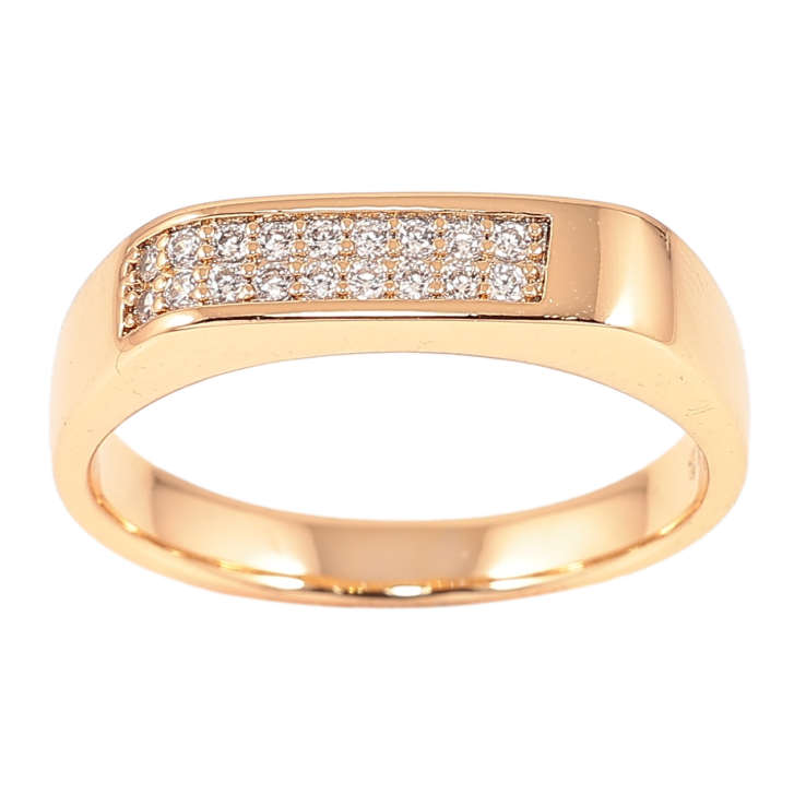 Кольцо Xuping Позолота 18K Инкрустация цирконием фото №19