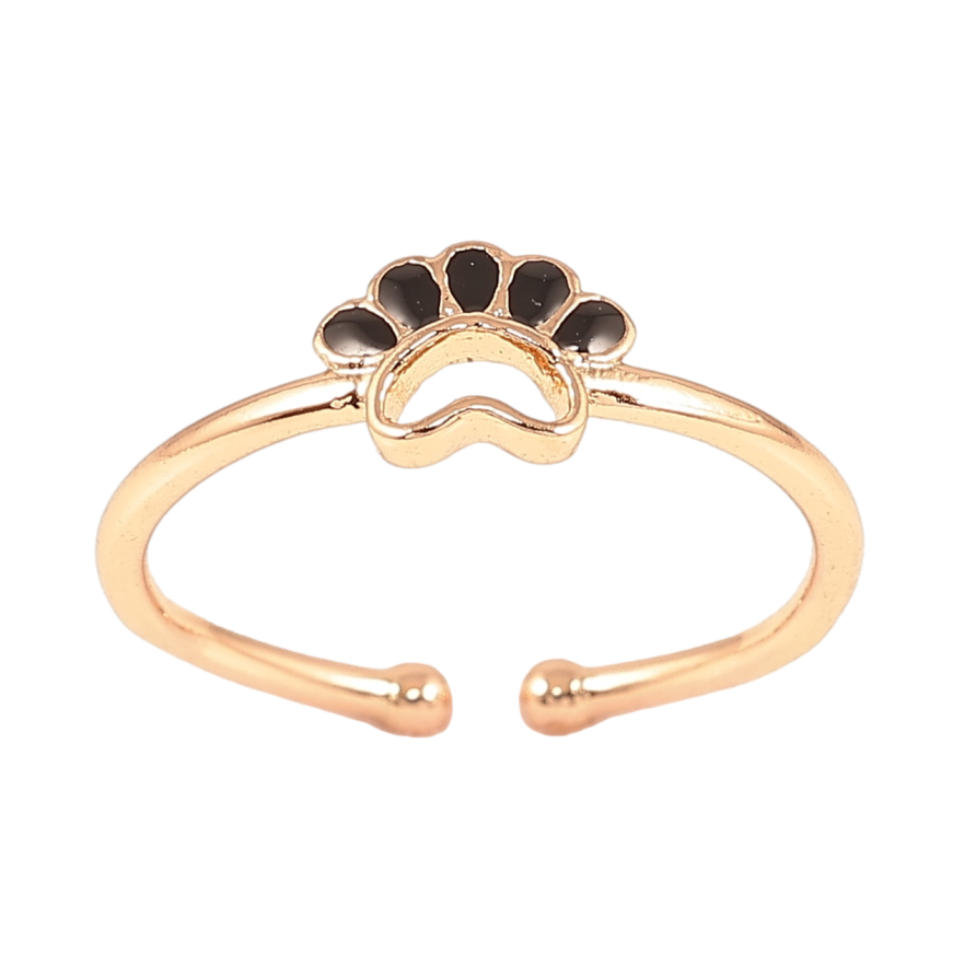 Каблучка Xuping Позолота 18K Візерунок з чорною емаллю фото №1 Каблучка Xuping Позолота 18K Візерунок з чорною емаллю фото №1