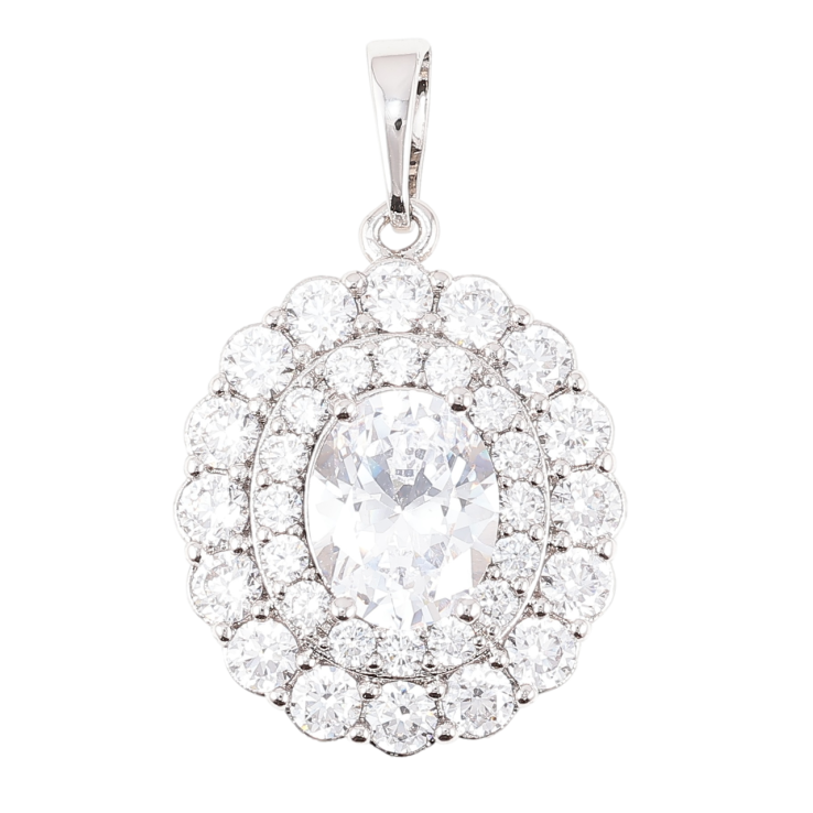 Кулон Xuping Родій «Інкрустація цирконієм» для ланцюжка до 6мм фото №7