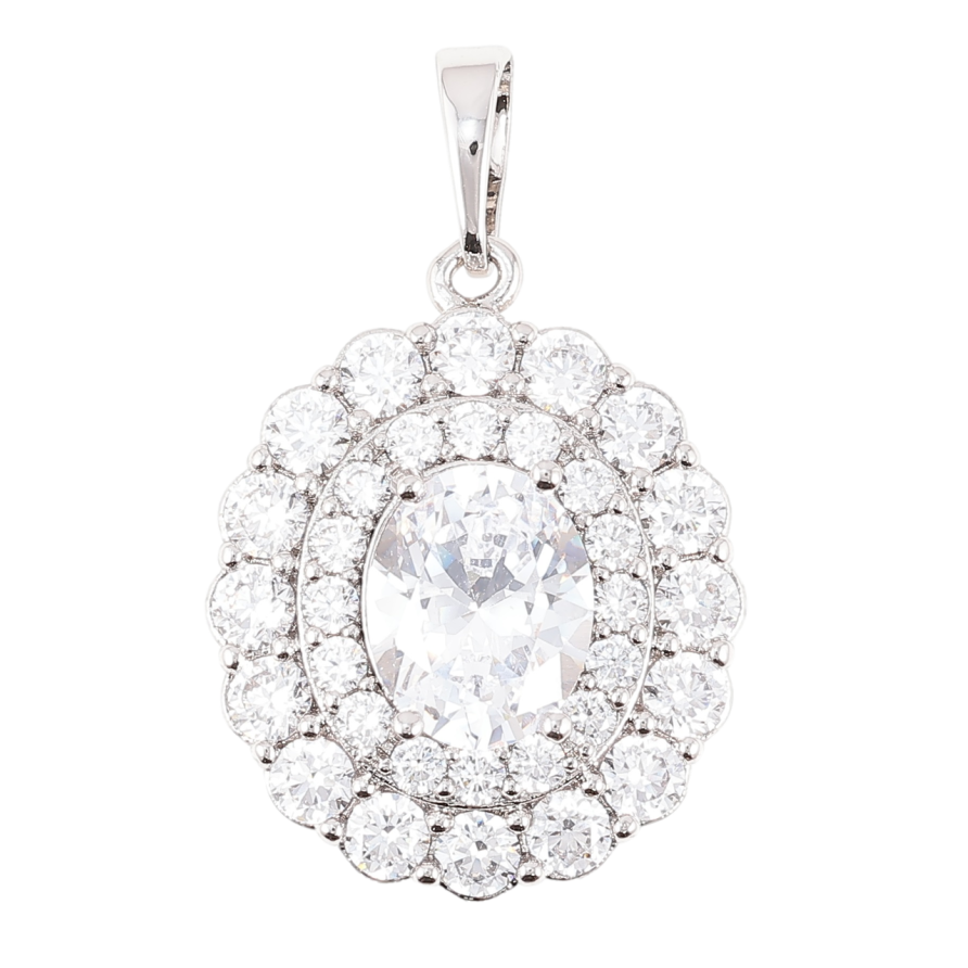 Кулон Xuping Родій «Інкрустація цирконієм» для ланцюжка до 6мм фото №1