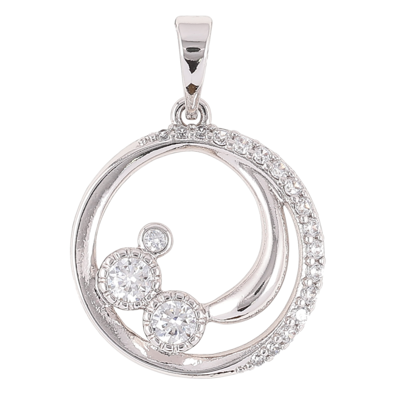 Кулон Xuping Родий Узор с цирконием для цепочки до 6мм фото №1