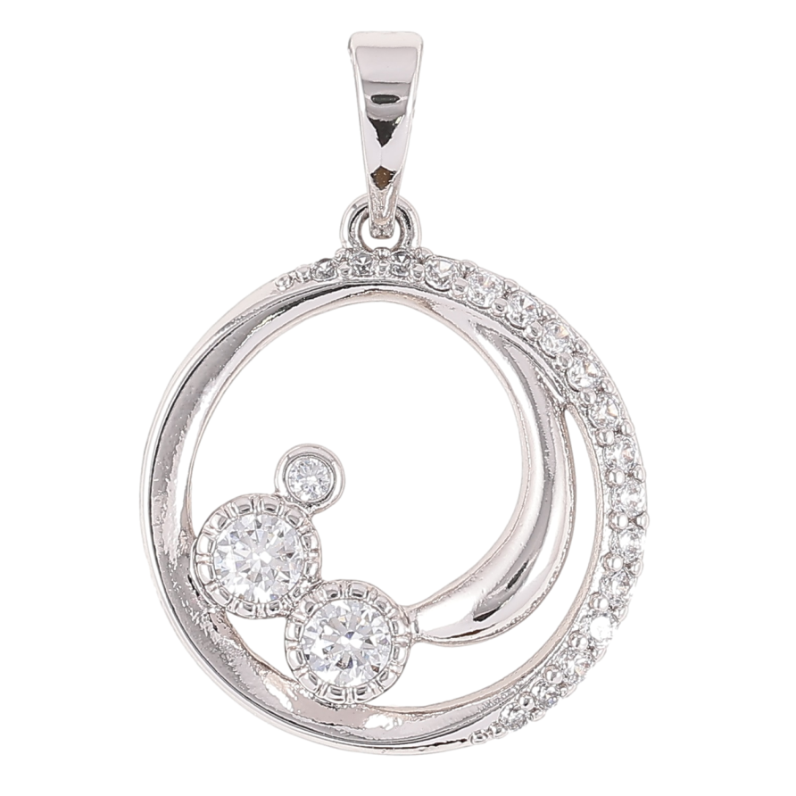 Кулон Xuping Родій «Візерунок з цирконієм» для ланцюжка до 6мм фото №1