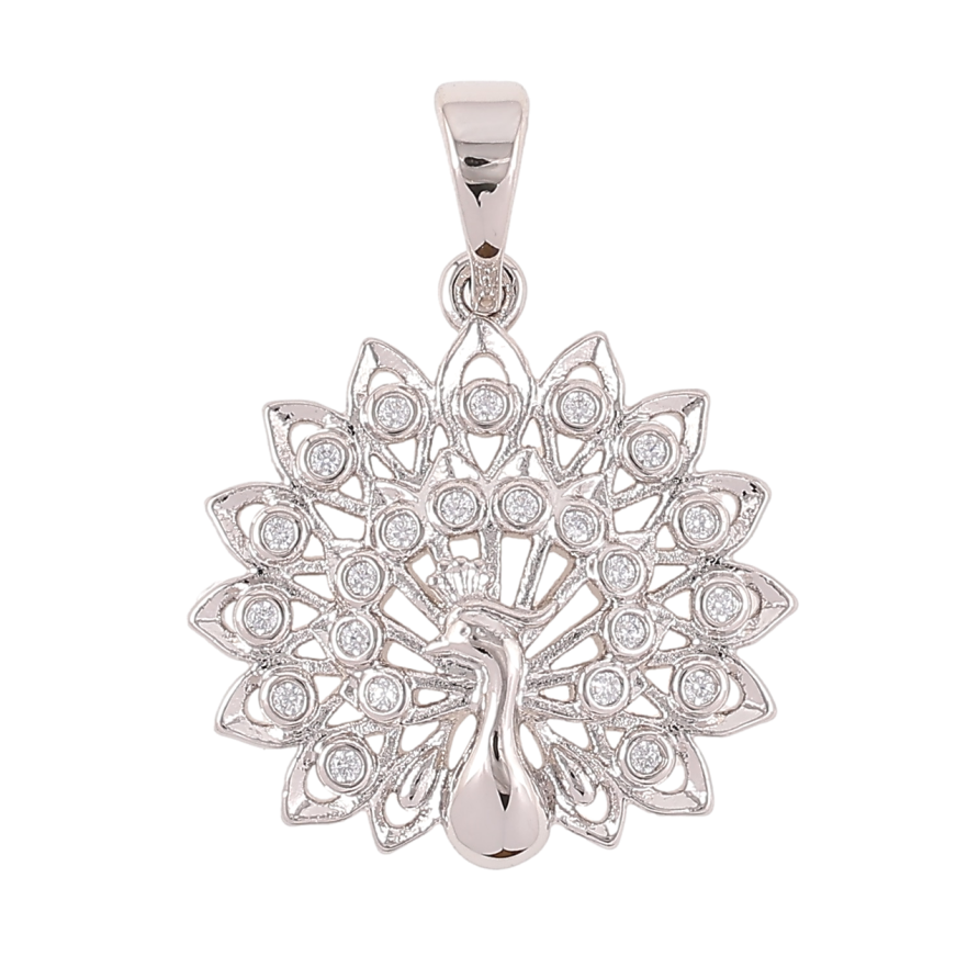 Кулон Xuping Родій «Павич» для ланцюжка до 5мм фото №1