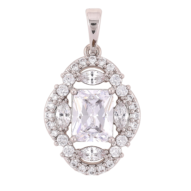 Кулон Xuping Родій «Інкрустація цирконієм» для ланцюжка до 6мм фото №1