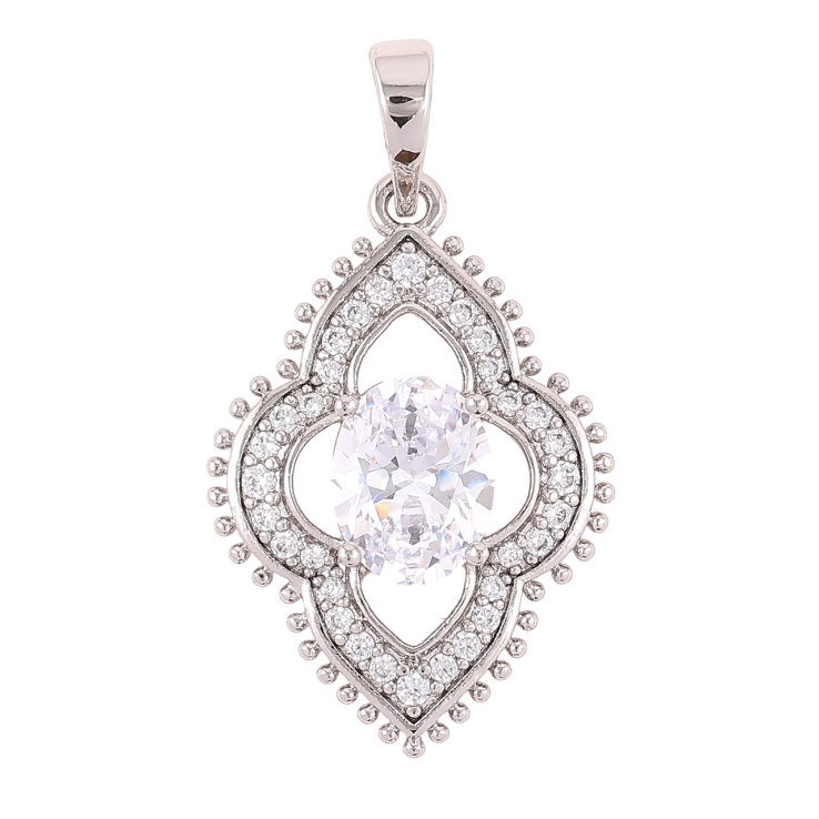 Кулон Xuping Родій «Візерунок з цирконієм» для ланцюжка до 6мм фото №25