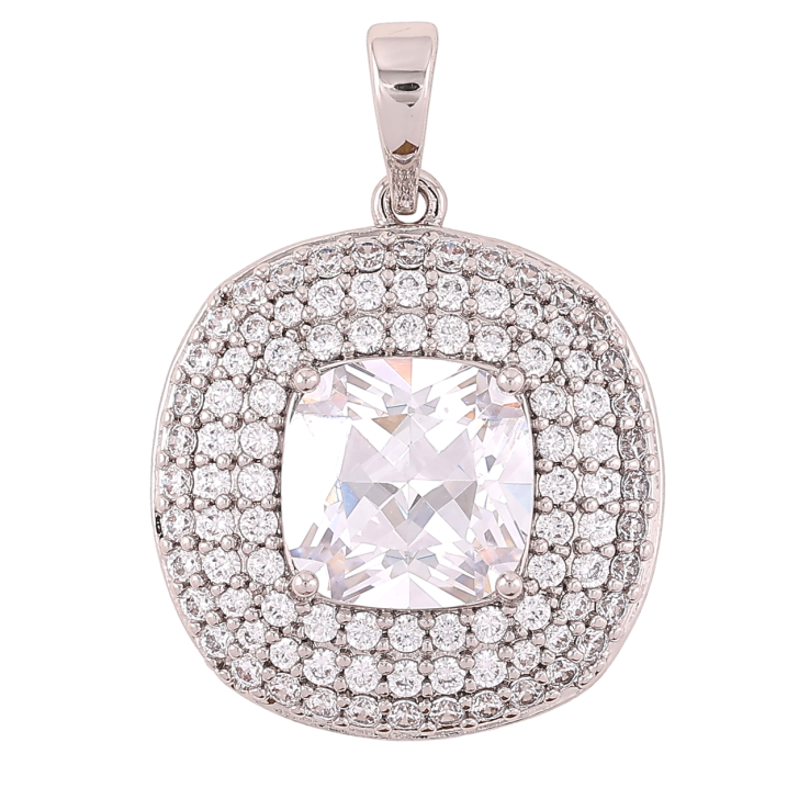 Кулон Xuping Родій «Інкрустація цирконієм» для ланцюжка до 6мм фото №4