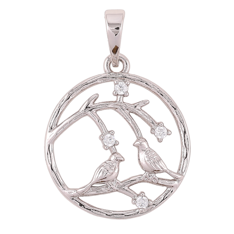 Кулон Xuping Родий Птички для цепочки до 6мм фото №1