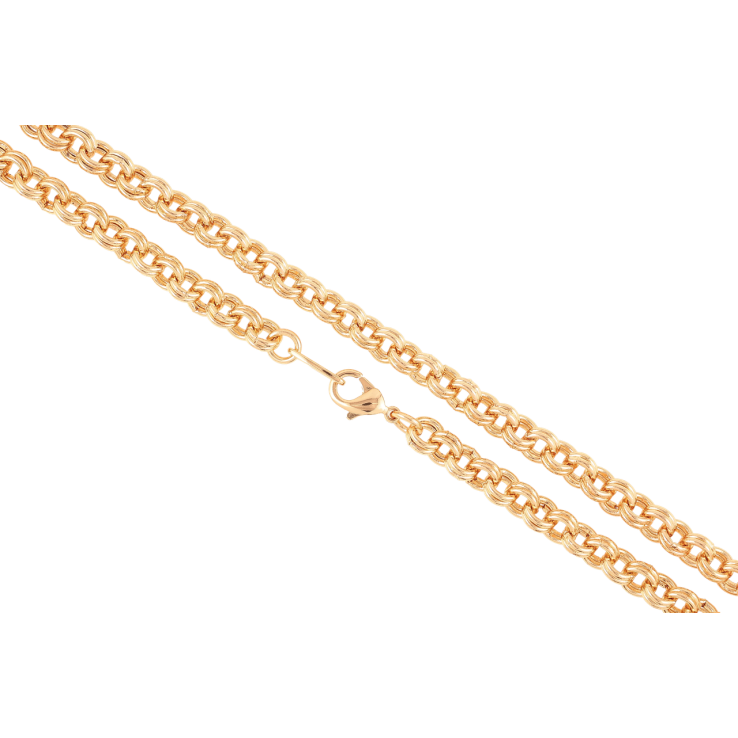 Ланцюжок Xuping Позолота 18K Плетіння «Бельцер» довжина 50см х 6мм фото №22