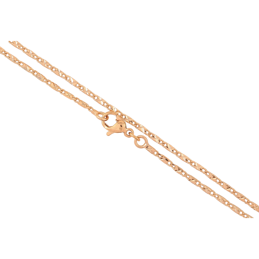 Ланцюжок Xuping Позолота 18K Плетіння «Морський ланцюг з візерунком» довжина 45см х 1.5мм фото №1