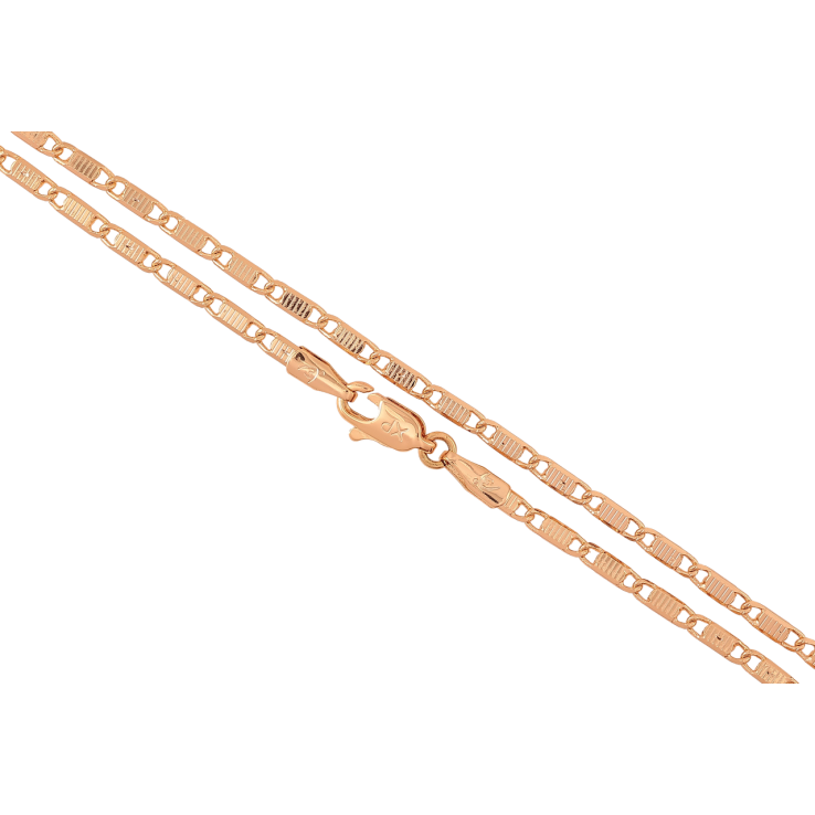 Ланцюжок Xuping Позолота 18K Плетіння Морський ланцюг перекручений» довжина 46см х 2мм фото №13