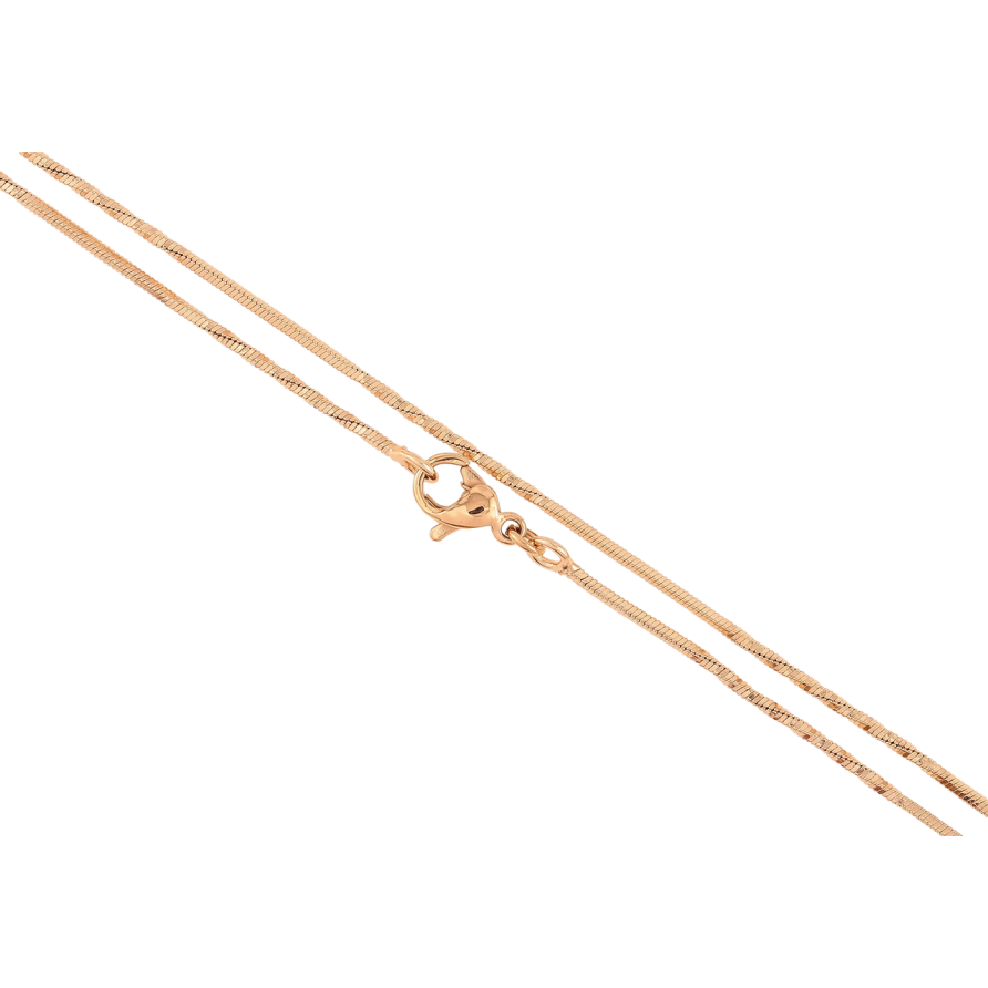 Ланцюжок Xuping Позолота 18K Плетіння «Ювелірний шнур перекручений» довжина 50см х 1мм фото №1