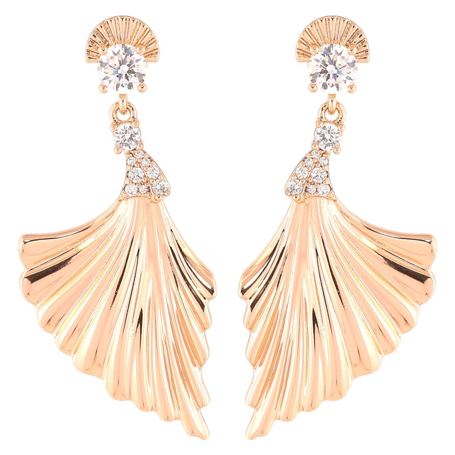 Сережки Xuping Позолота 18K пусети «Декоративні підвіски з цирконієм» фото №1