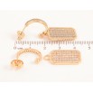Сережки Xuping Позолота 18K пусети «Підвіски з інкрустацією цирконієм» 2 в 1 фото №2