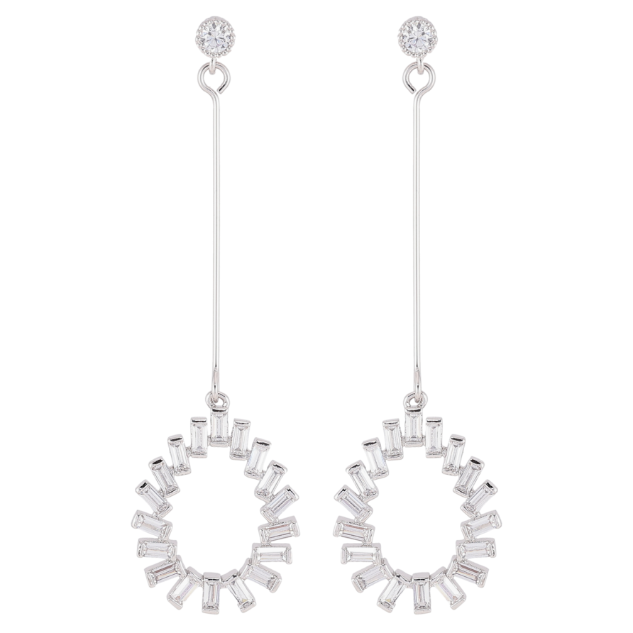 Сережки Xuping Родій пусети «Декоративні підвіски з цирконієм» фото №1 Сережки Xuping Родій пусети «Декоративні підвіски з цирконієм» фото №1