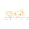 Серьги Xuping Позолота 14K колечки Кристальные капельки фото №2