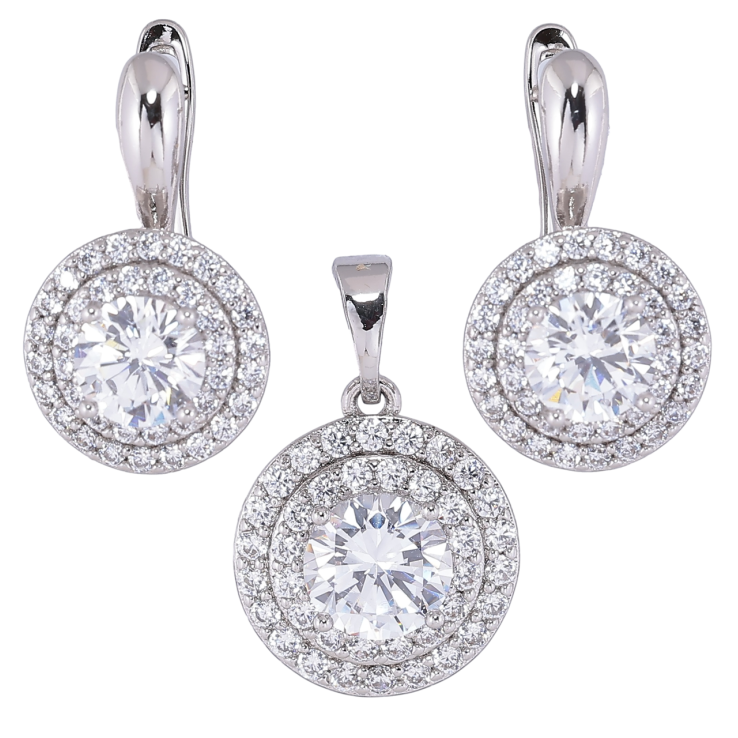 Набір Xuping Родій Сережки Кулон «Інкрустація цирконієм» фото №16