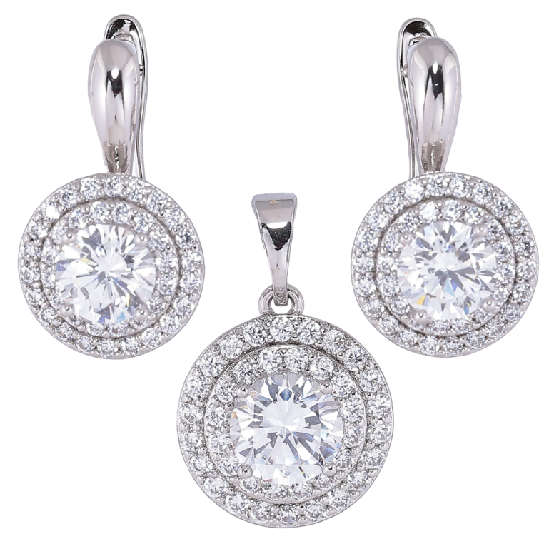 Набір Xuping Родій Сережки Кулон «Інкрустація цирконієм» фото №1